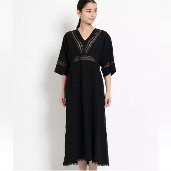 Sofie D’hoore Blue Black Linen‎ Dress  Size Meduim (EU38) - Picture 2 of 10